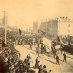 Похороны жертв революционных событий 1906 года.