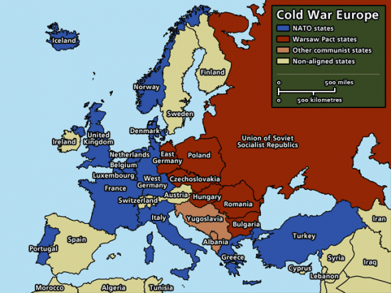 Европа. "Холодная война".
