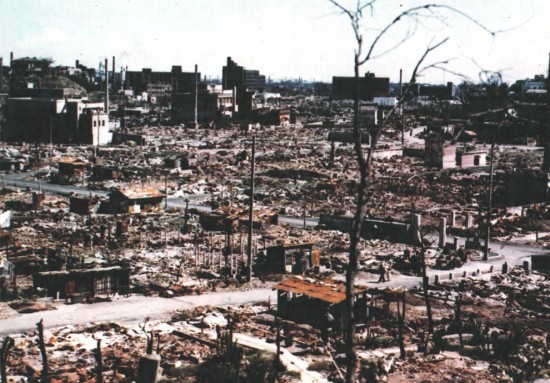 Хиросима после атомной атаки американцев