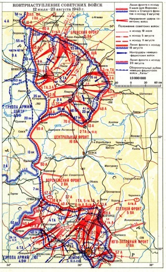 Контрнаступление советских войск в ходе Курской битвы