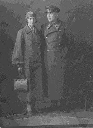 С женой Шурой в отпуске, 1942 