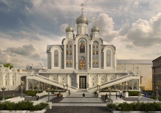 Проект нового храма Сретенского монастыря. Мастерская Д. Смирнова.