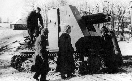 Sturmpanzer I захваченный воинами Р.К.К.А. в 1941 году под Москвой