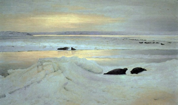 С картины А.Борисова «Весна полярной ночи», 1897 г. Из фондов Третьяковской галереи.