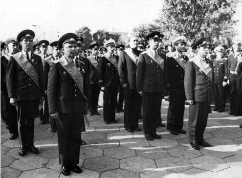 Команда КВО на Холме Славы. Киев, сентябрь 1977 года.
