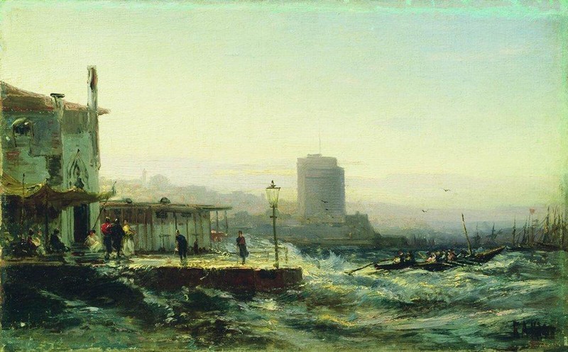 А.П. Боголюбов «Баку. Набережная», 1861.