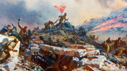 Картина Петра Мальцева «Штурм Сапун-горы» (Фрагмент).