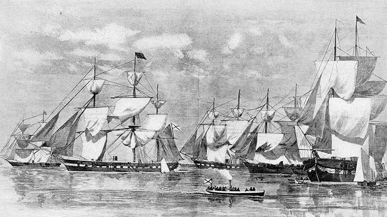 Русская эскадра в Нью-Йорке. 1863 г.